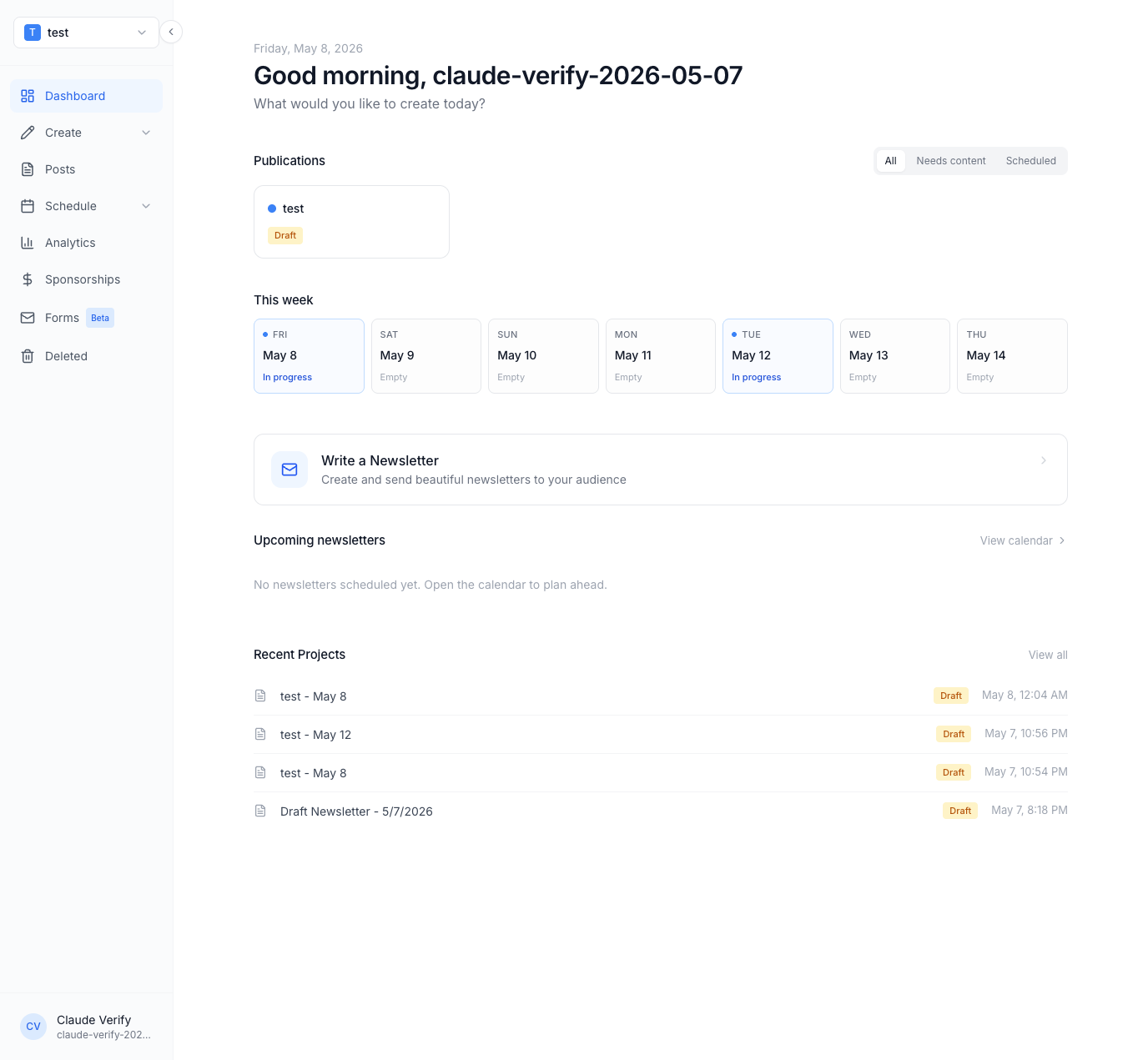 Lightbreak dashboard